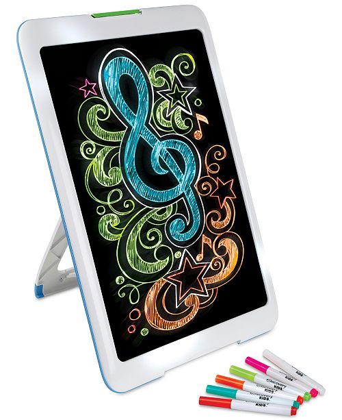 Discovery Kids Neon Glow Drawing Easel All Toys & Games Kids Macy