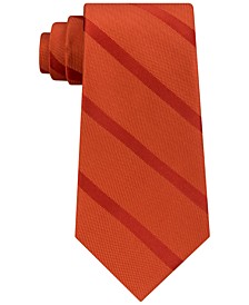 Men's Textured Woven Stripe Silk Tie