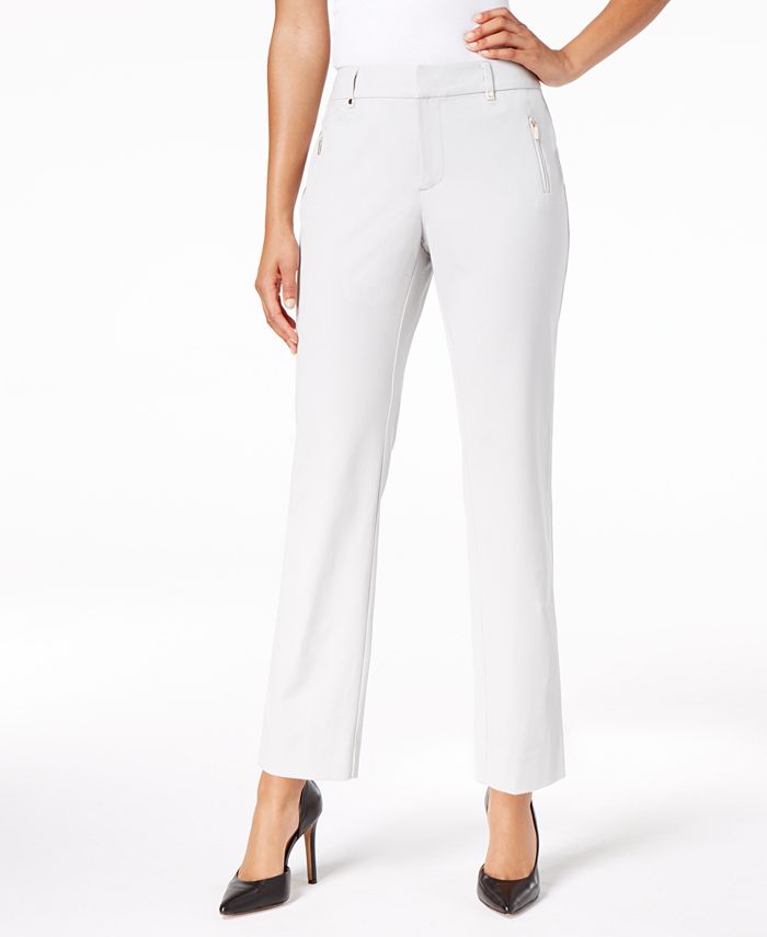 Charter Club Petite Zip-Pocket Ankle Pants, Created for Macy's - Macy's