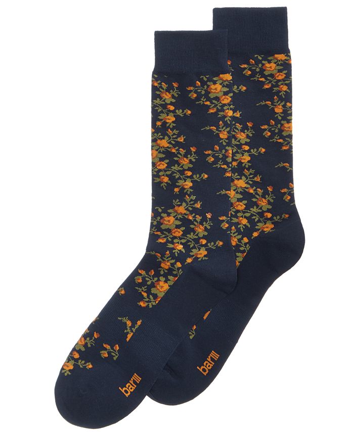 Bar III Men's Floral Socks, Created for Macy's - Macy's