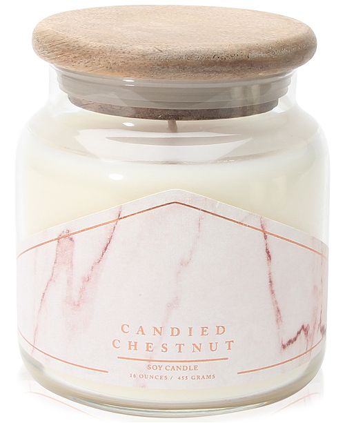 Illume Styled Habitat by Candied Chestnut Rustic Jar Candle, Created