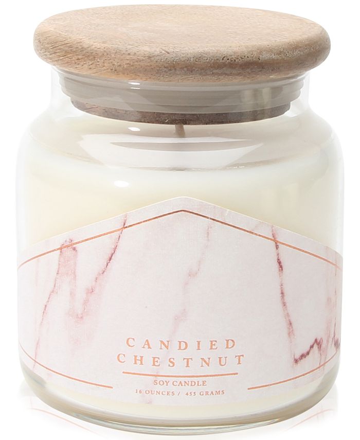 Illume Styled Habitat by Candied Chestnut Rustic Jar Candle, Created