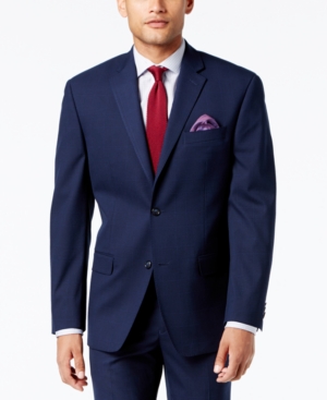 UPC 627729175989 product image for Sean John Men's Classic-Fit Stretch High Blue Glen Plaid Suit Jacket | upcitemdb.com