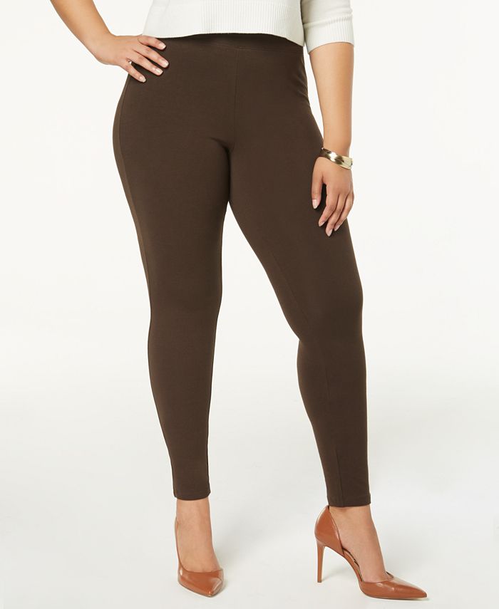 Hue Plus Size Women's Cotton Leggings, Created for Macy's & Reviews ...