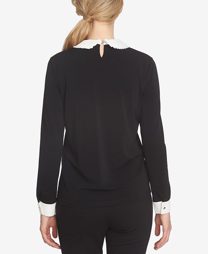 cece peter pan collar top