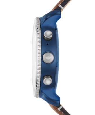 Fossil Q Men's Explorist Gen 3 Brown Leather Strap Touchscreen Smart Watch 46mm