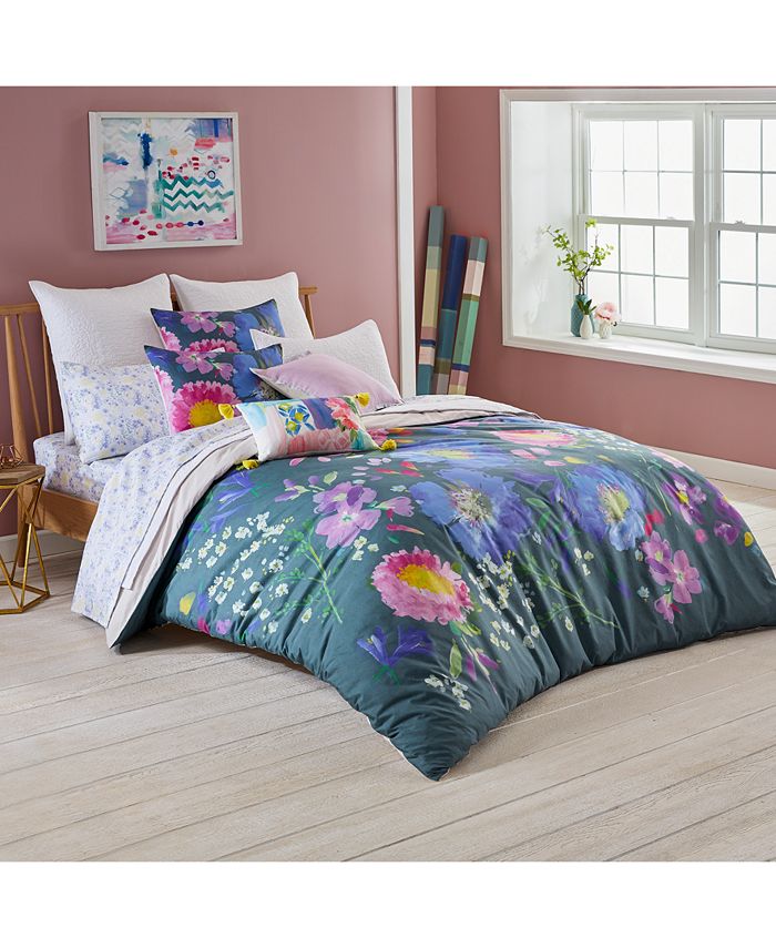 bluebellgray Kippen Cotton 3Pc. King Duvet Cover Set Macy's