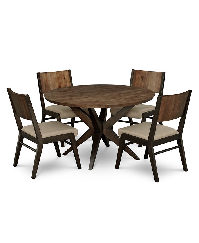 Furniture Ashton Round Pedestal Dining Furniture, 5Pc. Set (Round