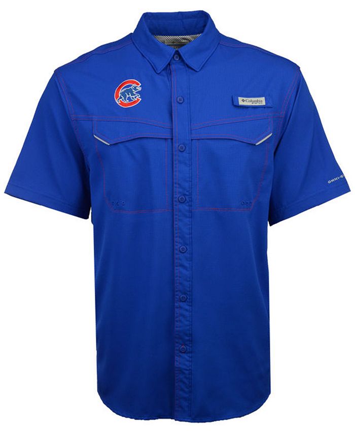 Columbia Men's Chicago Cubs Low Drag Short Sleeve Shirt - Macy's