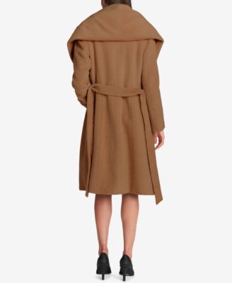 DKNY Shawl-Collar Wrap Coat - Macy's