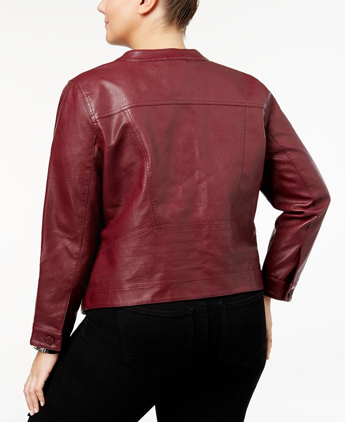 WILLIAM RAST Trendy Plus Size Faux Leather Jacket Macy s