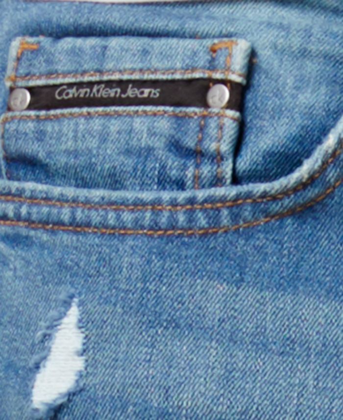 Calvin Klein Jeans Men's Stretch Saturn Blue Skinny Jeans - Macy's
