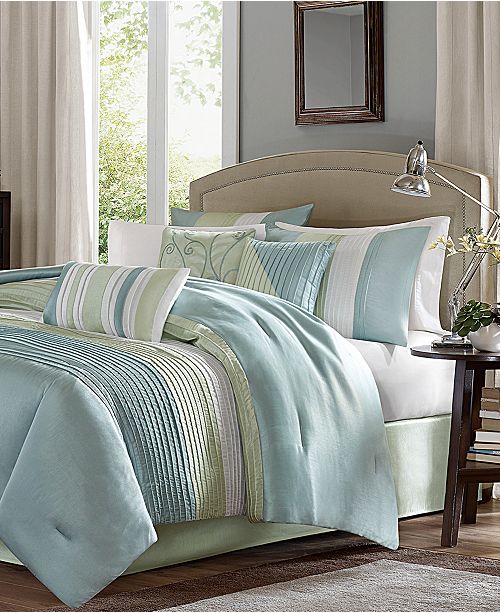 Madison Park Carter 7-Pc. Comforter Sets - Bed in a Bag - Bed & Bath - Macy&#39;s