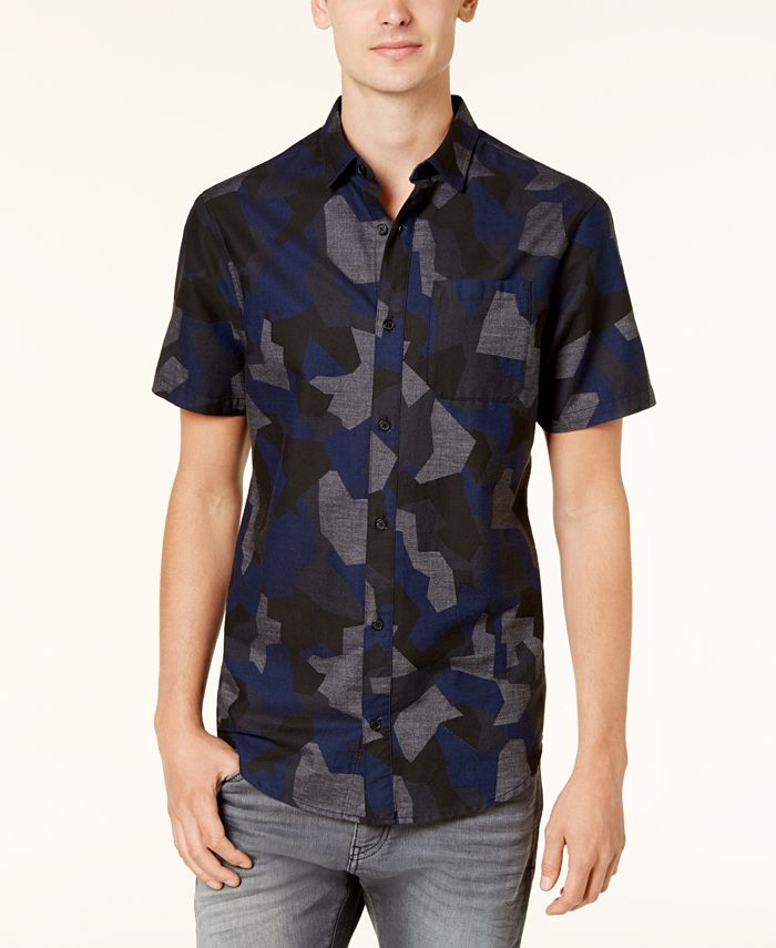 A|X Armani Exchange Armani Exchange Men's Camouflage Shirt & Reviews -  Casual Button-Down Shirts - Men - Macy's
