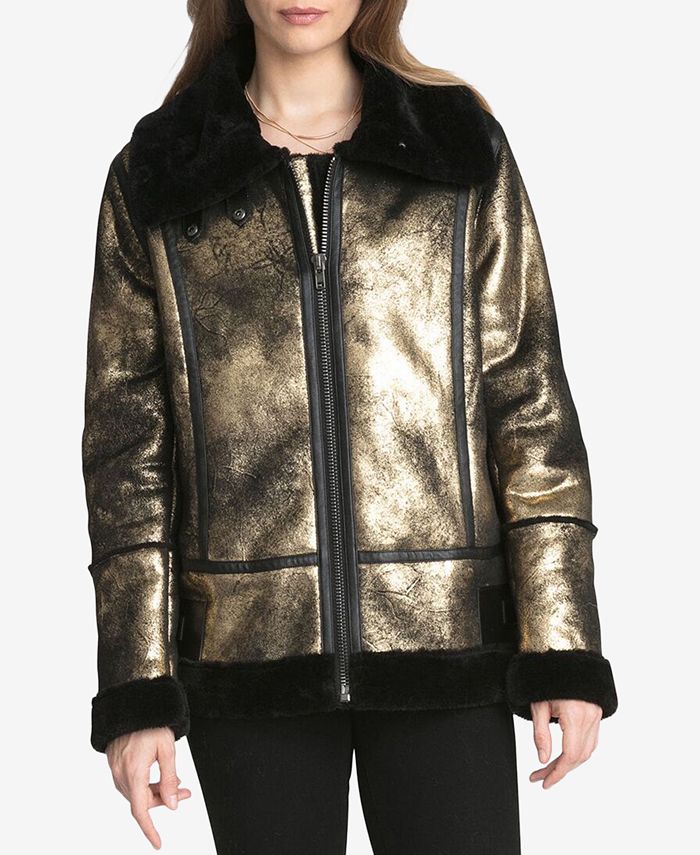 Avec les on sale filles shearling coat