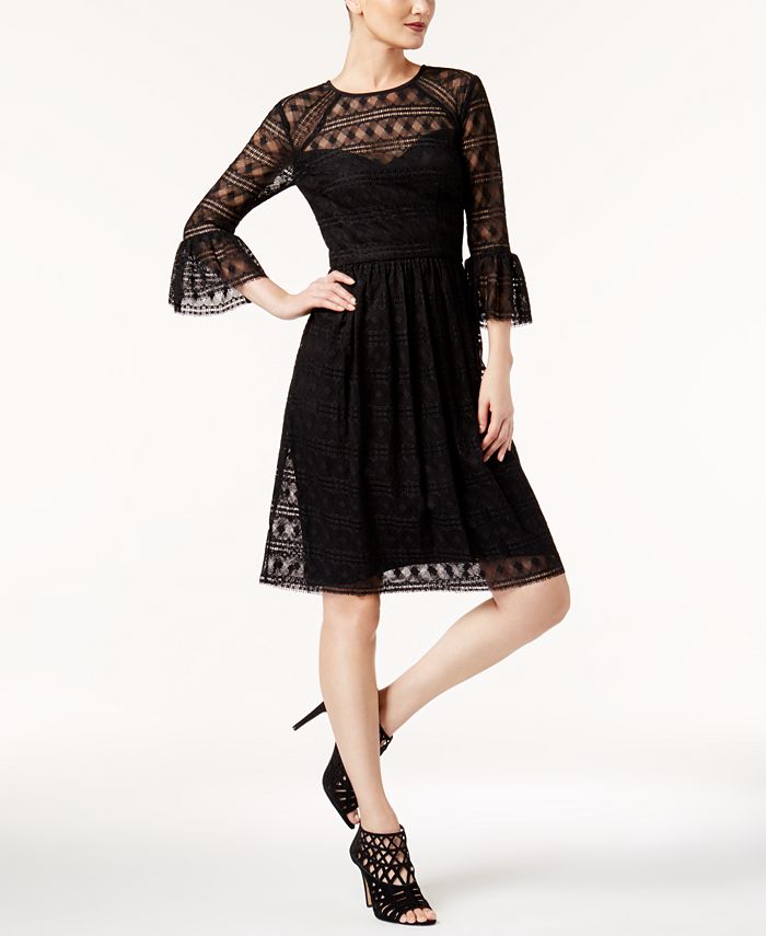 Trina turk 2025 black lace dress