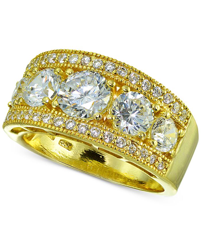 Giani Bernini Cubic Zirconia Ring in 18k Rose GoldPlated Sterling