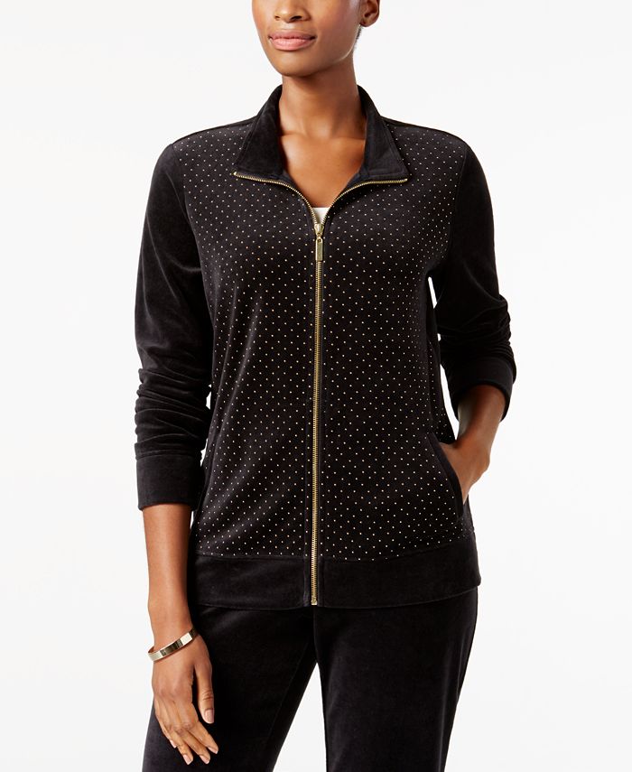 Karen scott velour discount jackets