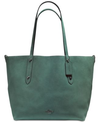 coach leather market tote