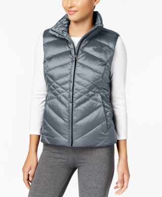 north face white puffer vest