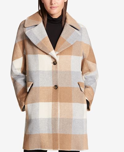 DKNY Walker Wool Blend Reefer Coat - Exclusive to Macys main image 0