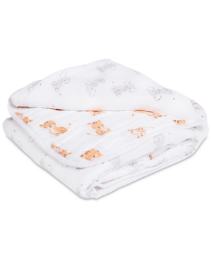 aden by aden + anais Baby Boys & Girls Cotton Elephant & Tiger-Print Muslin Blanket