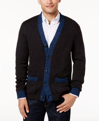 macys mens cardigan
