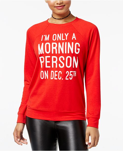 Rebellious One Juniors Morning Person Graphic Top Reviews