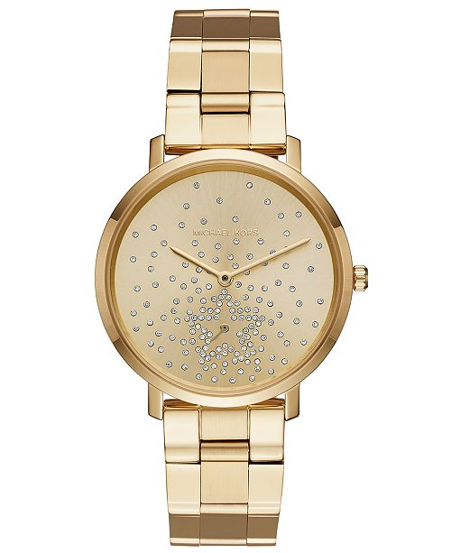 Michael Kors Women's Jaryn Gold-Tone Stainless Steel ...