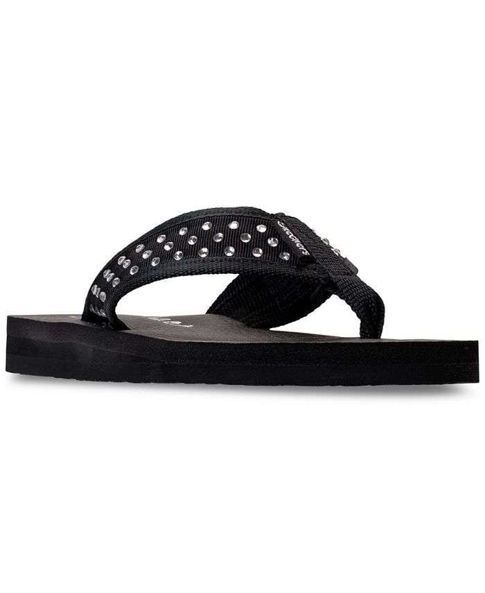 Skechers Women's Meditation - Sandcastle Comfort Flip-Flop Sandals from ...