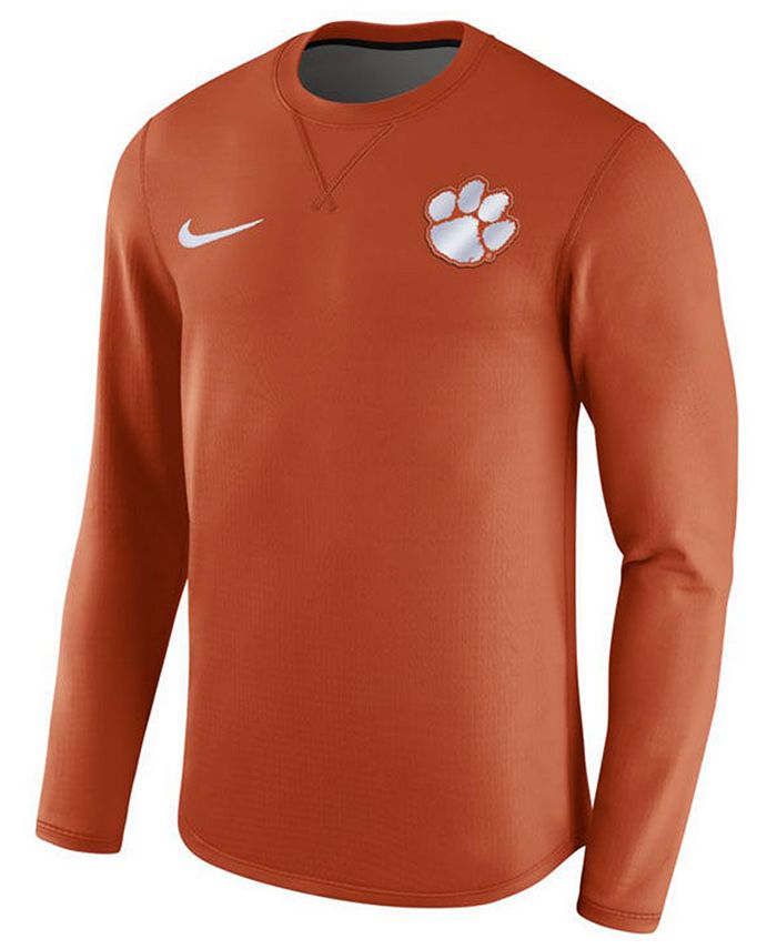 clemson crew neck sweatshirt nike