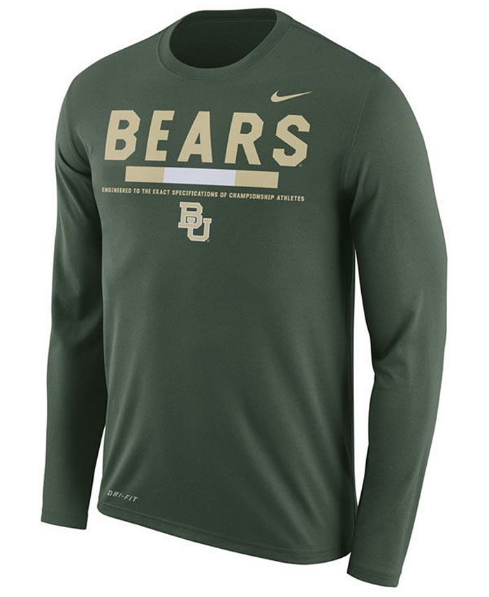 Nike Men's Baylor Bears Legend Sideline Long Sleeve T-Shirt & Reviews ...
