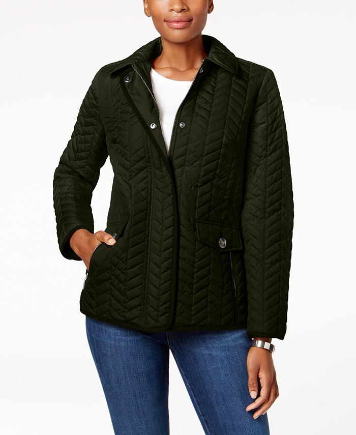 Charter club petite quilted jacket store