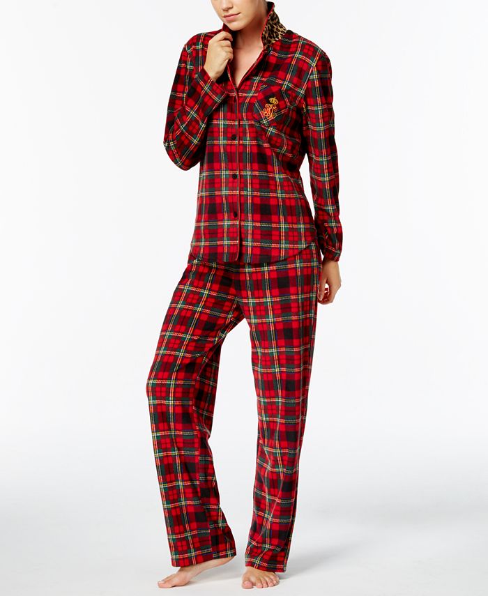 Lauren Ralph Lauren Giftables Fleece Pajama Set - Macy's