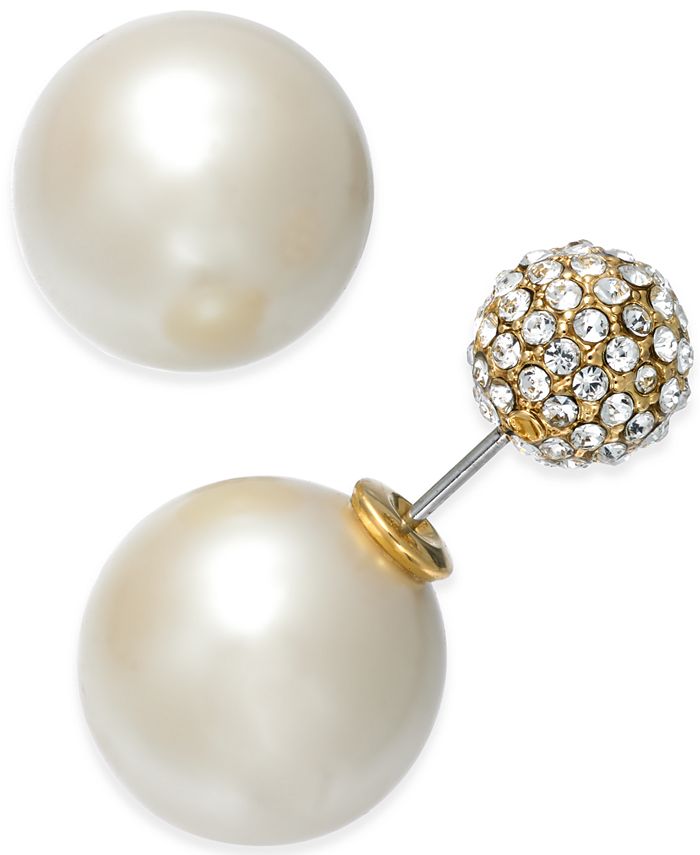 kate spade new york 14k Gold-Plated Reversible Imitation Pearl and ...