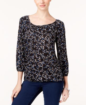 michael kors peasant blouse