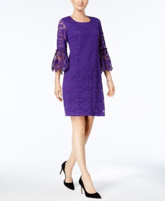 Alfani Womens Geometric Lace Sheath Daytime Midi Dress BHFO 9797 