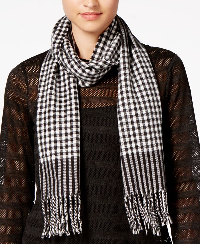 Cejon Gingham Acrylic Scarf Macy s
