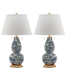 Color Swirls Set of 2 Table Lamps