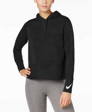 Nike Dry Hooded Pullover Performance Jacket, Black/White | ModeSens