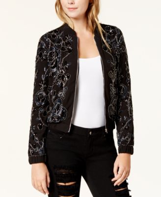 endless rose - Embellished Bomber Jacket