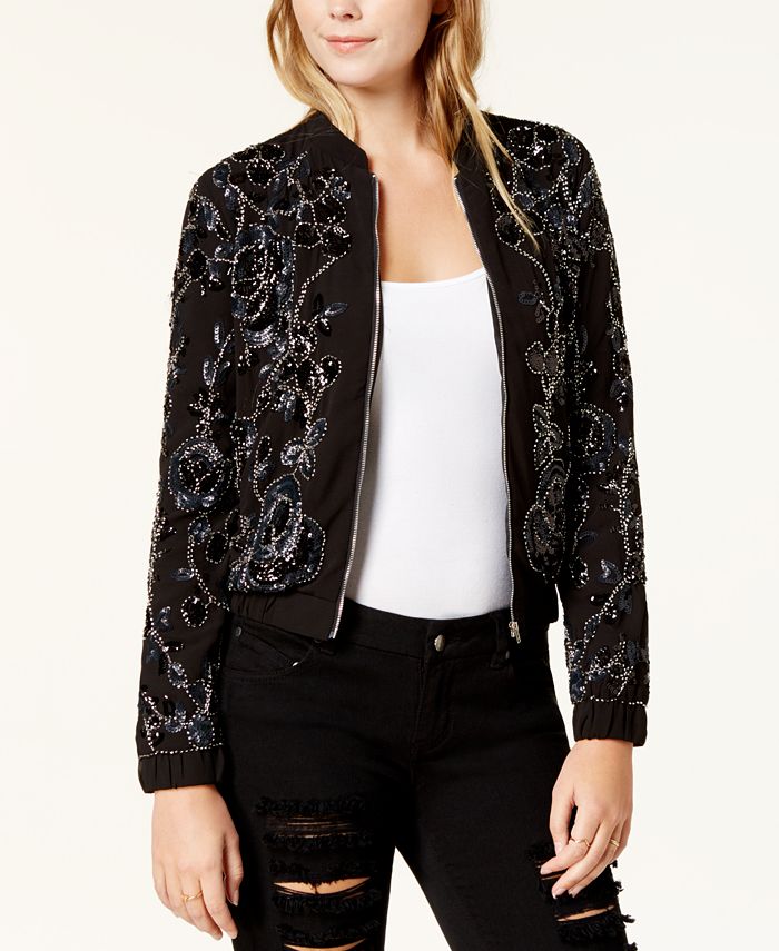 endless rose Embellished Bomber Jacket Macy s
