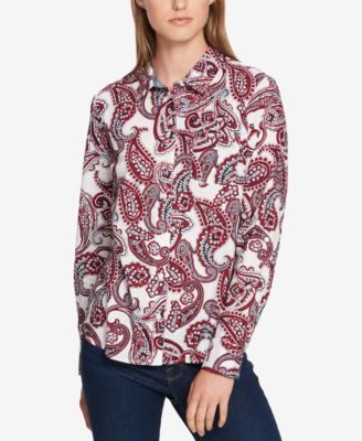 tommy hilfiger paisley shirt