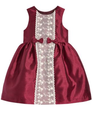 Laura Ashley - Lace-Front Dress, Toddler Girls (2T-5T) & Little Girls (2-6X)