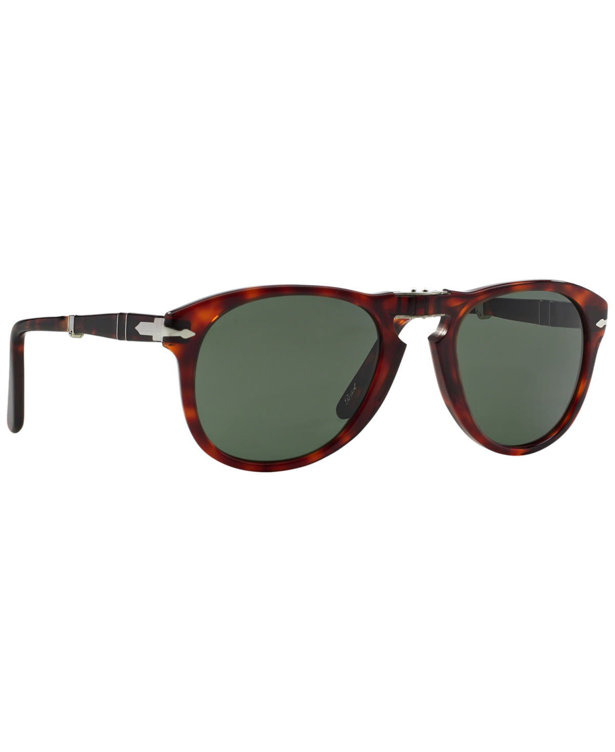 Persol Oval Frame Sunglasses In Brown,green