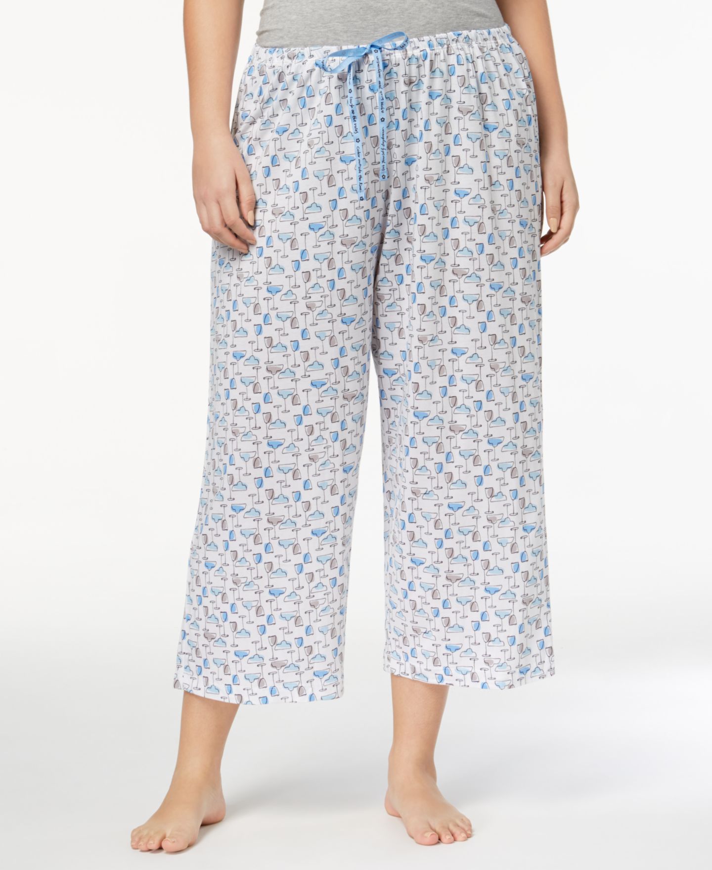 Женские брюки Hue Sleepwell Basic Tee and Pant Separates with Temperature Regulating Technology, цвет: Анималистичный — фото 24