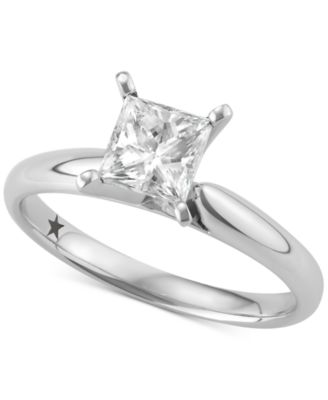 Macy's Star Signature Diamond - Certified ™ Solitaire Engagement Ring (1 ct. t.w.) in 14k Gold