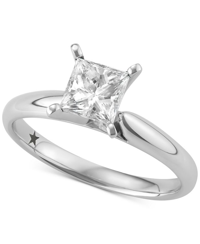 Macy's solitaire diamond on sale rings