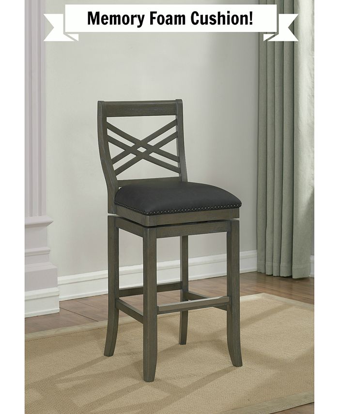 Furniture Mason Memory Foam Bar Stool Macy's