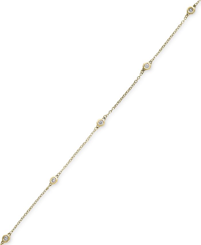 EFFY Collection - Diamond Bezel Station Bracelet (1/6 ct. t.w.) in 14k Gold